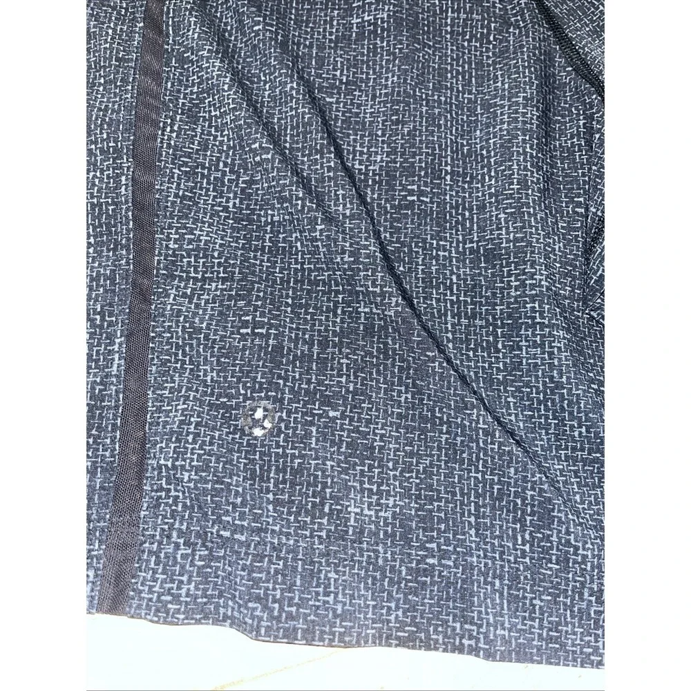Men's Lululemon THE Short Lined Geometric Pattern Navy Short(2770)